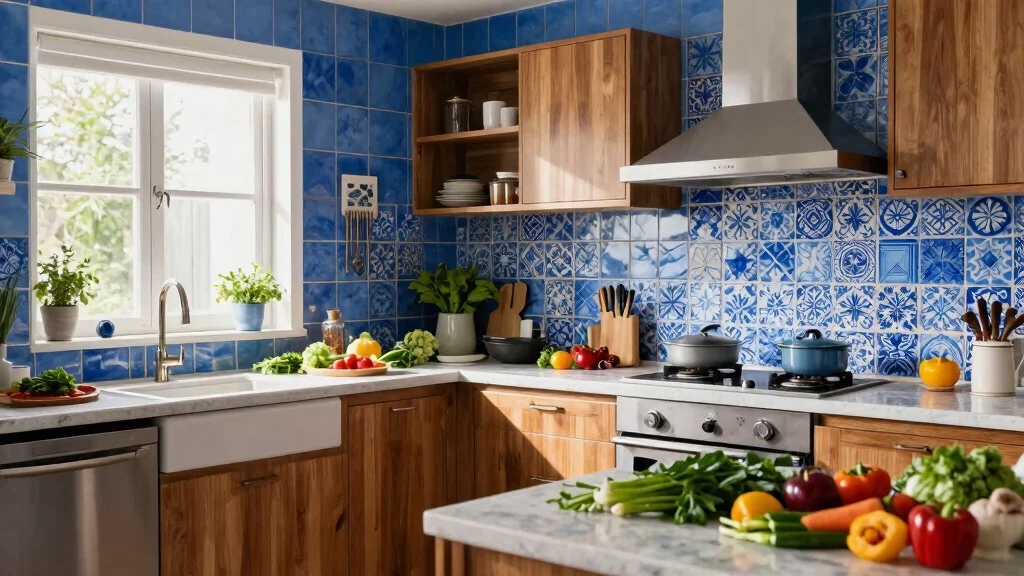 15 Blue Tiles Kitchen Ideas With Fresh Energy