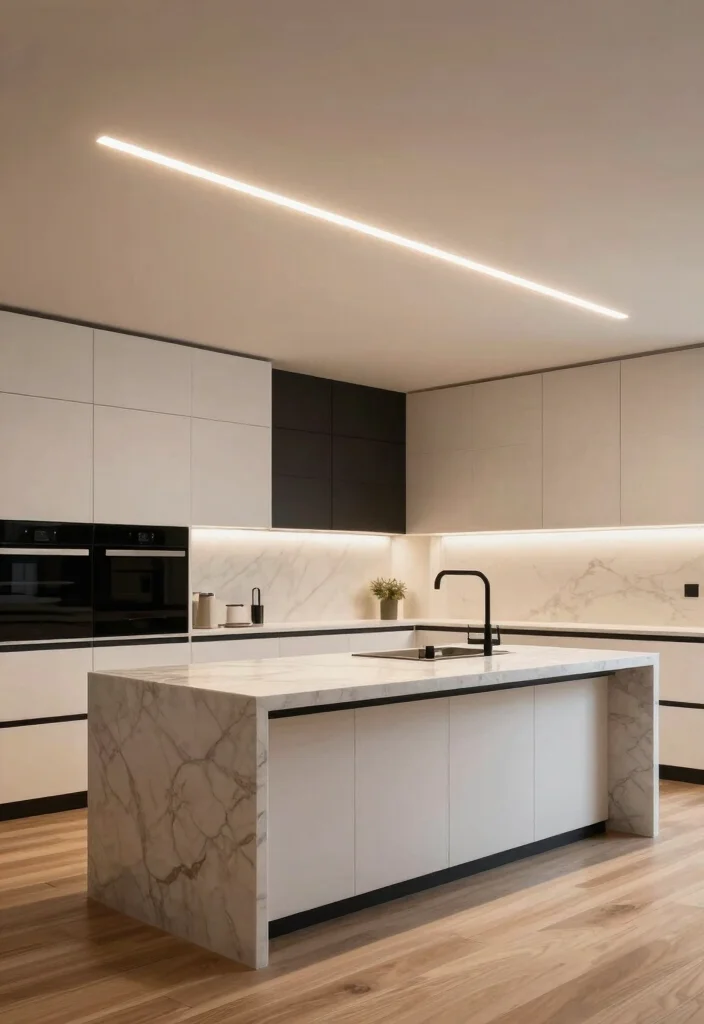 15 Kitchen Island Lighting Modern Ideas With Contemporary Glow 2 15 Kitchen Island Lighting Modern Ideas With Contemporary Glow - 2. Minimalist Linear Lighting 1