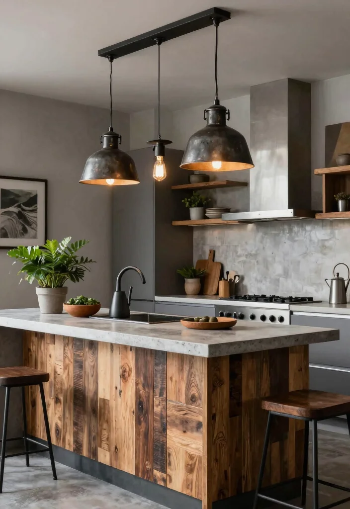 15 Kitchen Island Lighting Modern Ideas With Contemporary Glow 6 15 Kitchen Island Lighting Modern Ideas With Contemporary Glow - 6. Industrial Chic Lighting 1