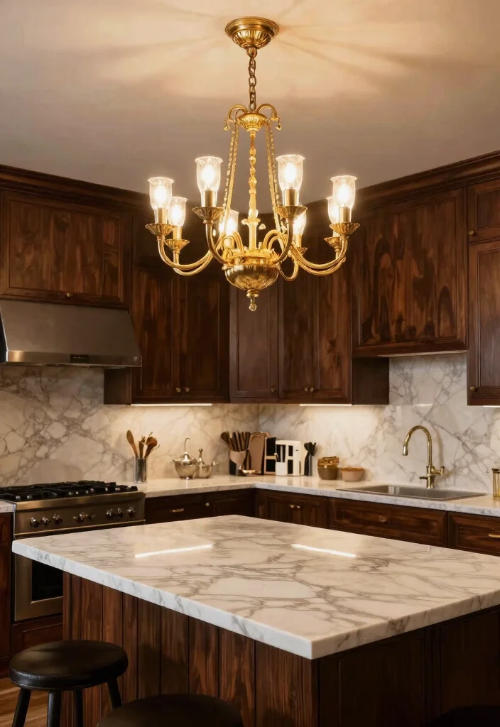 15 Kitchen Island Lighting Modern Ideas With Contemporary Glow 7 15 Kitchen Island Lighting Modern Ideas With Contemporary Glow - 7. Statement Chandeliers 1