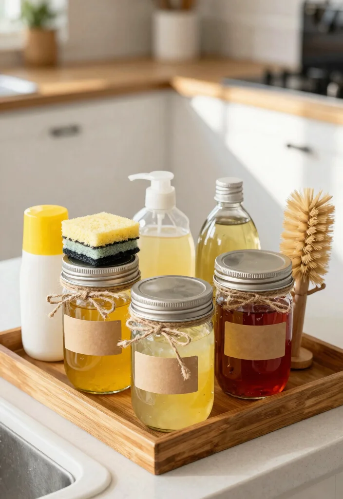 15 Kitchen Sink Organizer Ideas That Keep It Tidy - 4. Mason Jar Storage 1