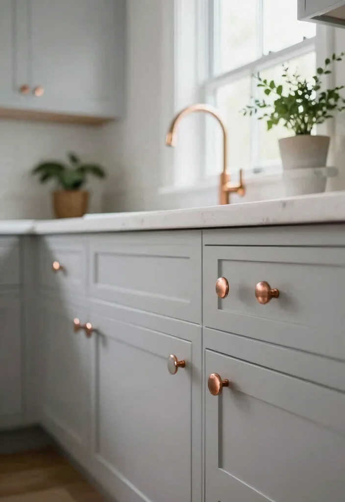 15 Modern Kitchen Cabinet Handles Ideas That Upgrade Instantly 10 15 Modern Kitchen Cabinet Handles Ideas That Upgrade Instantly - 10. Copper Knobs 1
