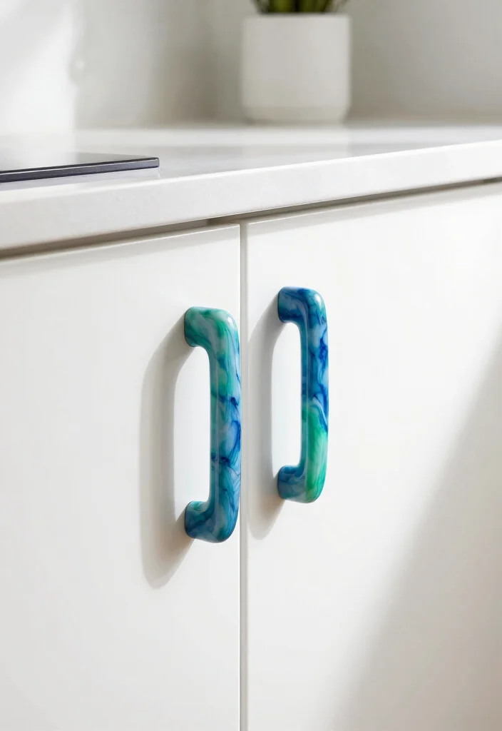 15 Modern Kitchen Cabinet Handles Ideas That Upgrade Instantly 11 15 Modern Kitchen Cabinet Handles Ideas That Upgrade Instantly - 11. Unique Resin Handles 1