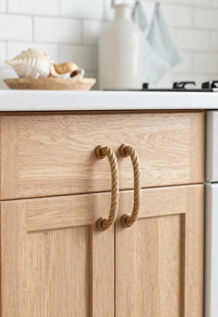 15 Modern Kitchen Cabinet Handles Ideas That Upgrade Instantly 12 15 Modern Kitchen Cabinet Handles Ideas That Upgrade Instantly - 12. Rustic Rope Handles 1