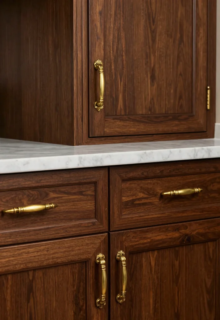 15 Modern Kitchen Cabinet Handles Ideas That Upgrade Instantly 7 15 Modern Kitchen Cabinet Handles Ideas That Upgrade Instantly - 7. Antique Brass Finish 1