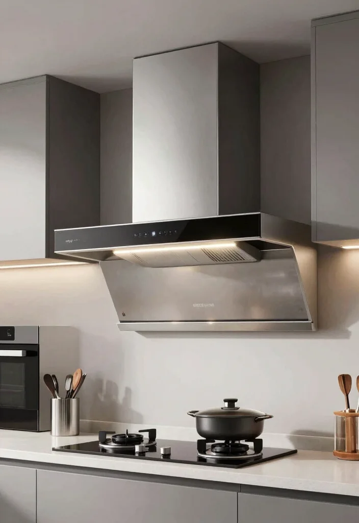 15 Modern Kitchen Hood Ideas With Sleek Design 15 15 Modern Kitchen Hood Ideas With Sleek Design - 15. Multi-Functional Hoods 1