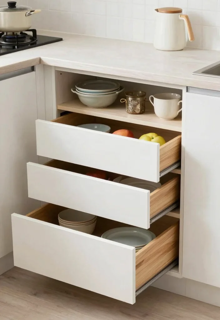 15 Small Island Kitchen Ideas That Improve Flow - 12. Smart Storage Solutions 1