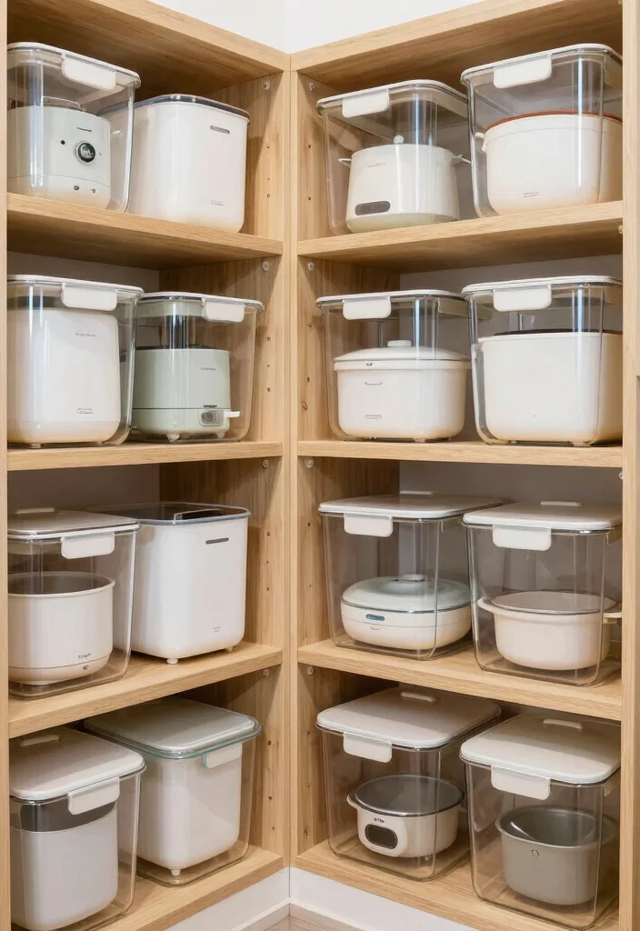 15 Small Kitchen Appliance Storage Ideas That Reduce Clutter - 11. Utilize a Pantry for Appliances 1