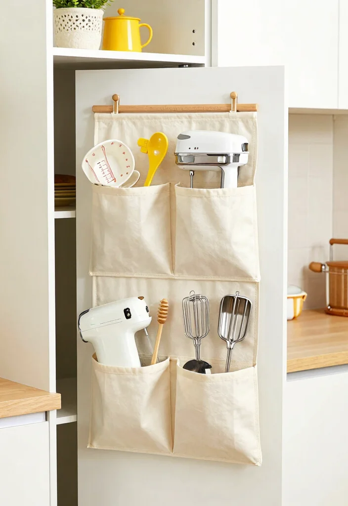 15 Small Kitchen Appliance Storage Ideas That Reduce Clutter - 8. Over-the-Door Organizers 1