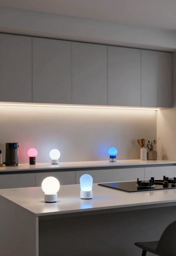 15 Small Kitchen Lighting Ideas That Brighten Smartly 12 15 Small Kitchen Lighting Ideas That Brighten Smartly - 12. Smart Lighting Solutions 1