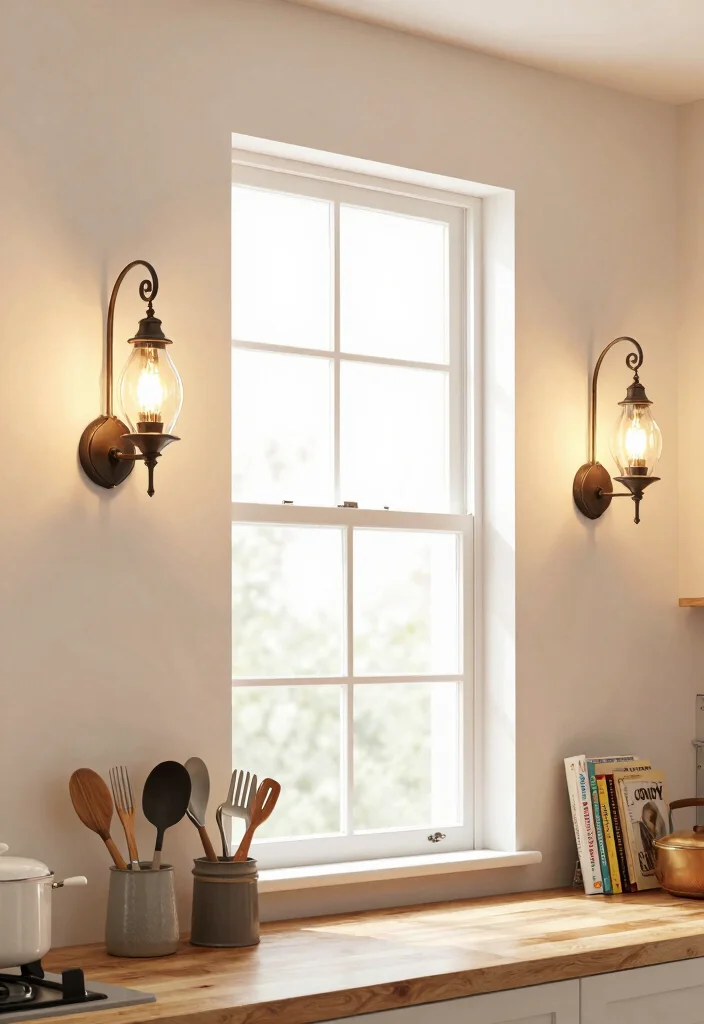 15 Small Kitchen Lighting Ideas That Brighten Smartly 4 15 Small Kitchen Lighting Ideas That Brighten Smartly - 4. Stylish Wall Sconces 1