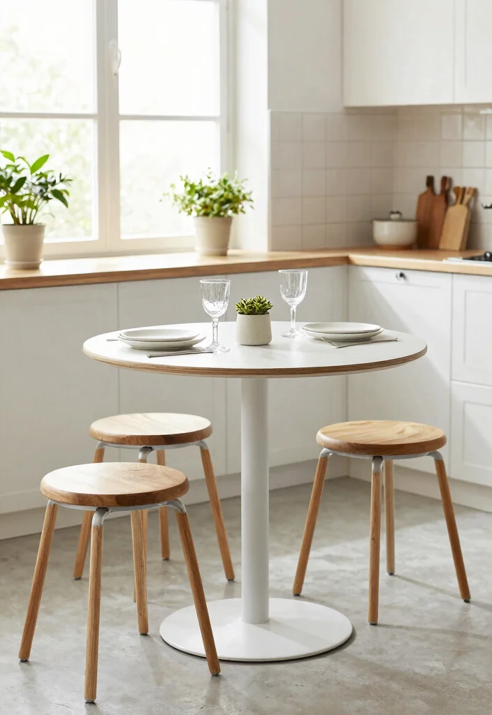 15 Small Kitchen Tables Ideas That Maximize Layout 1 15 Small Kitchen Tables Ideas That Maximize Layout - 1. Round Bistro Table 1