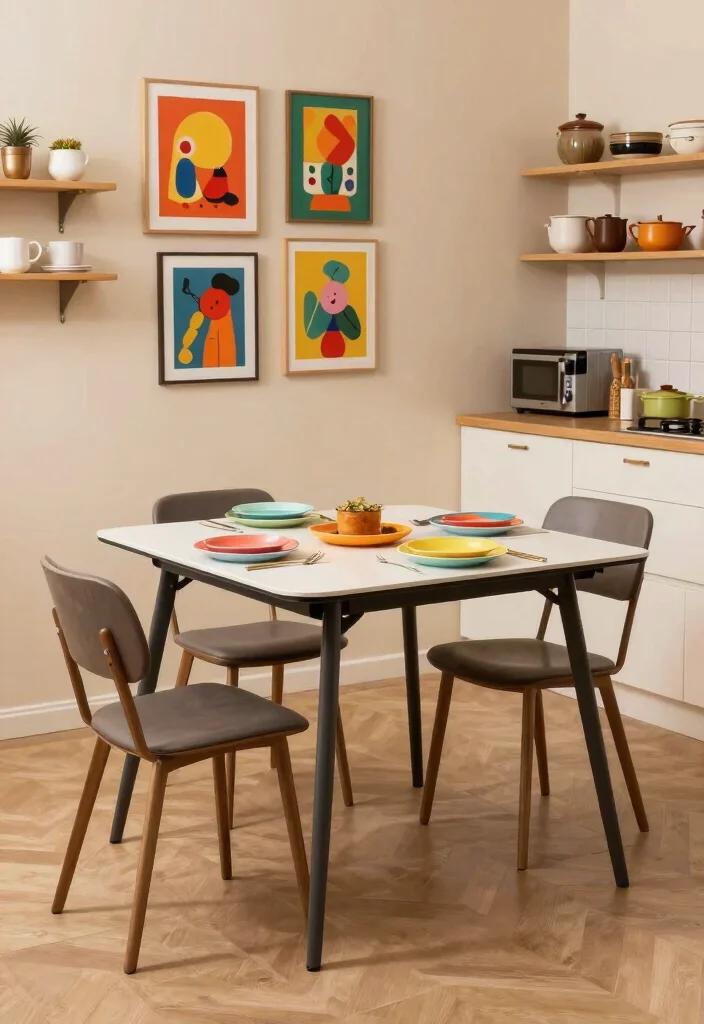 15 Small Kitchen Tables Ideas That Maximize Layout 8 15 Small Kitchen Tables Ideas That Maximize Layout - 8. Multi-Purpose Folding Table 1