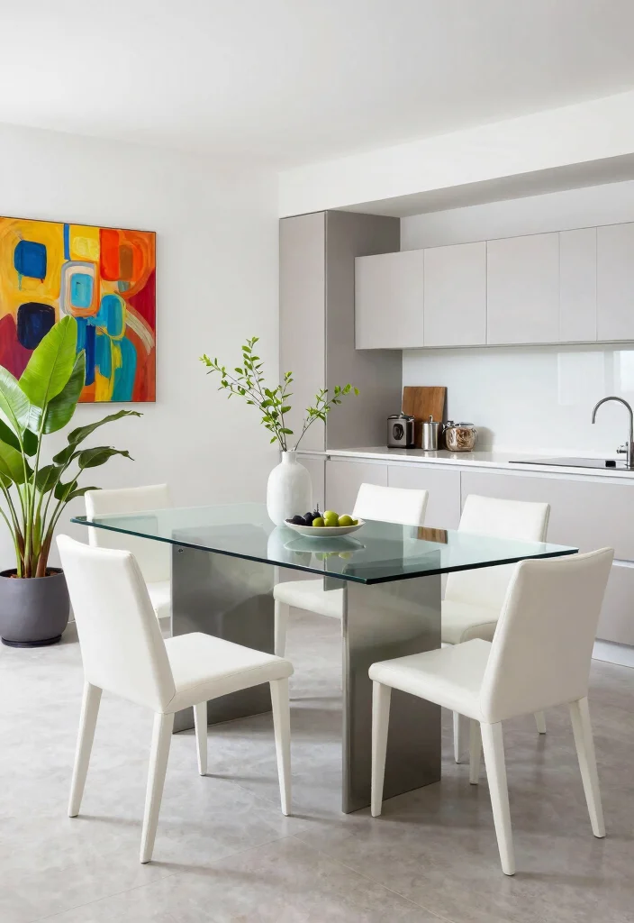 15 Small Kitchen Tables Ideas That Maximize Layout 9 15 Small Kitchen Tables Ideas That Maximize Layout - 9. Glass Top Table 1