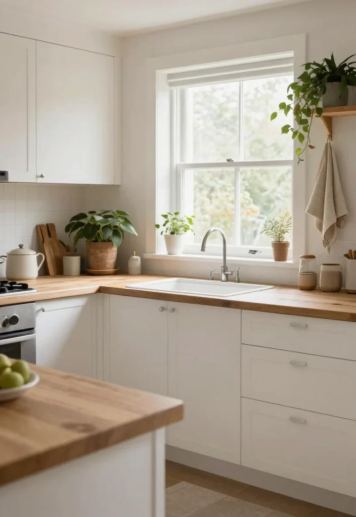 15 White Countertops Kitchen Ideas With Clean Bright Style - 5. Scandinavian Inspiration: Whitewashed Wood 1
