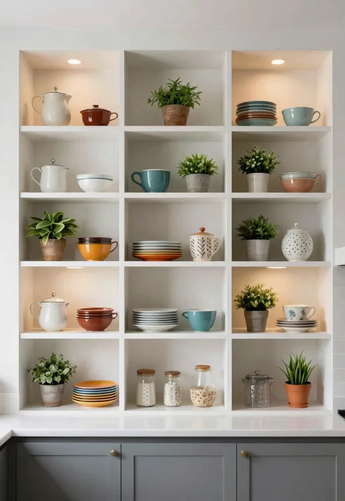 15 Wooden Shelves Kitchen Ideas With Simple Elegance 14 15 Wooden Shelves Kitchen Ideas With Simple Elegance - 14. Shadow Box Shelves for Creative Display 1