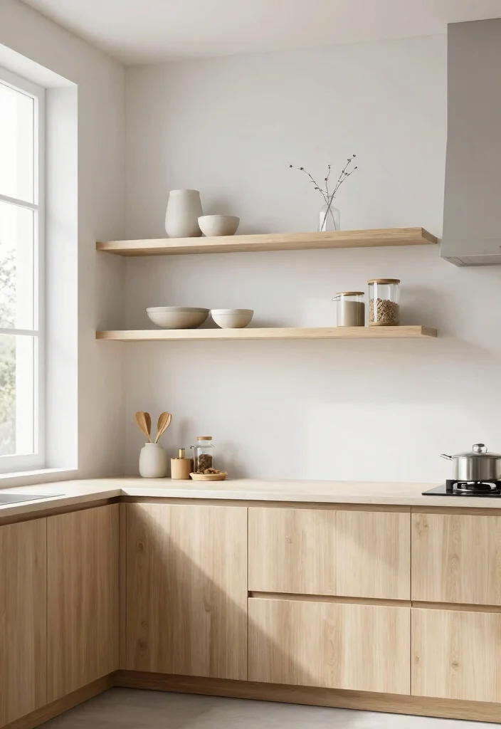 15 Wooden Shelves Kitchen Ideas With Simple Elegance 6 15 Wooden Shelves Kitchen Ideas With Simple Elegance - 6. Minimalist Wooden Shelf Designs 1