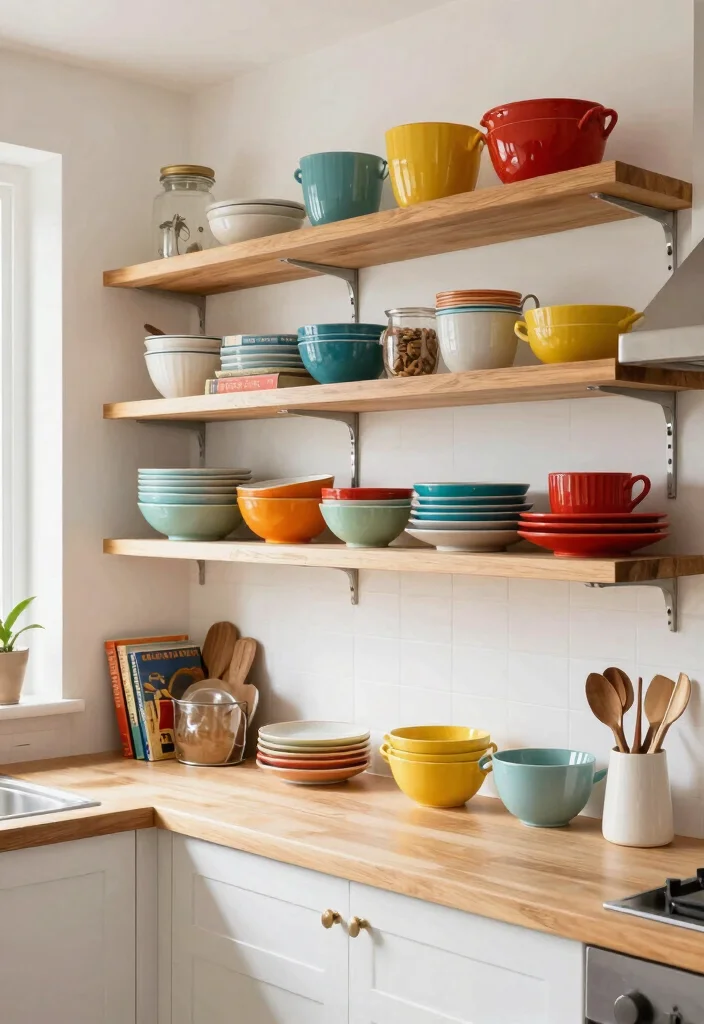 15 Wooden Shelves Kitchen Ideas With Simple Elegance 8 15 Wooden Shelves Kitchen Ideas With Simple Elegance - 8. Open Shelving Solutions for a Lively Atmosphere 1