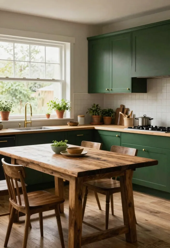 16 Dark Green Kitchen Cabinets Ideas With Moody Depth - 1. Deep Forest Inspiration 1