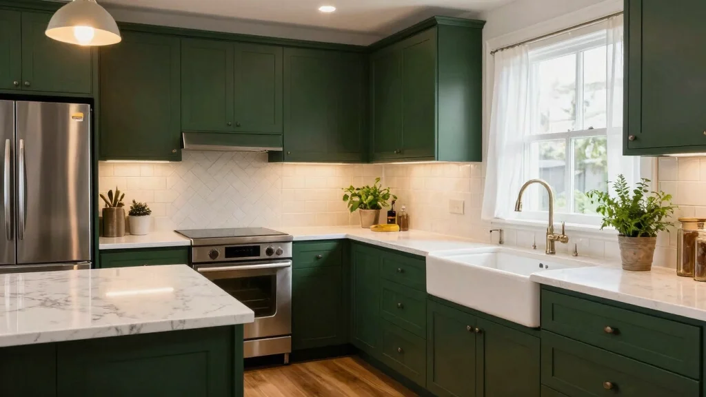 16 Dark Green Kitchen Cabinets Ideas With Moody Depth