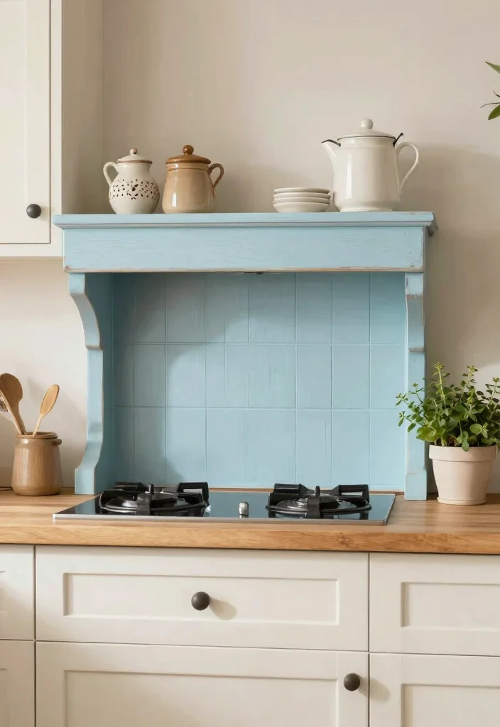 16 Farmhouse Kitchen Backsplash Ideas With Rustic Charm - 5. Painted Wood 1