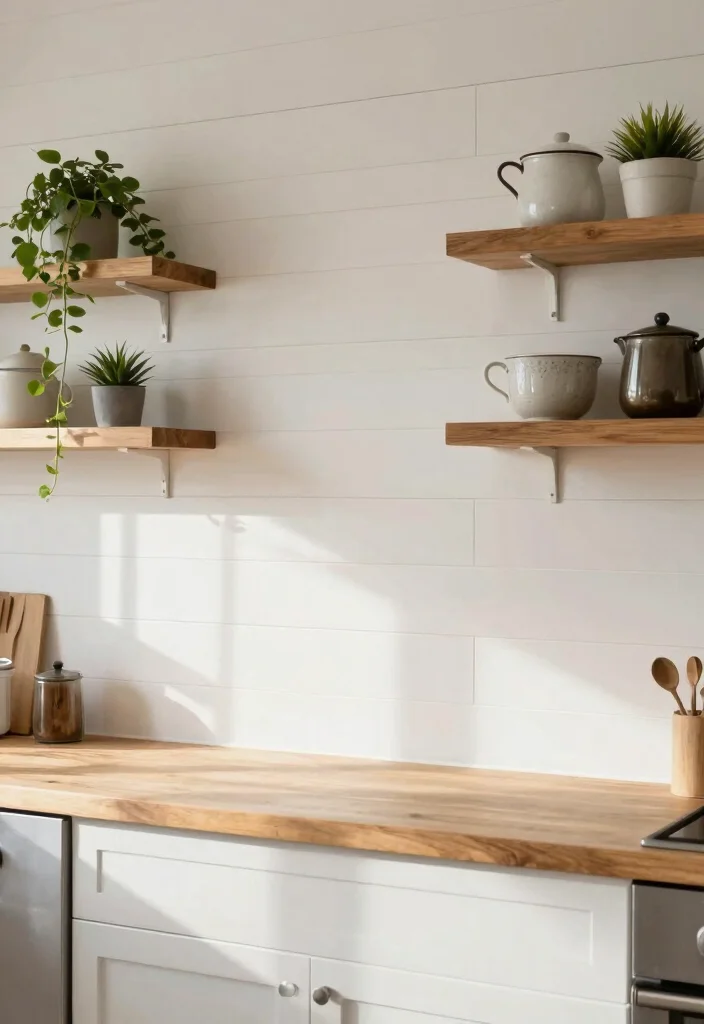 16 Farmhouse Kitchen Backsplash Ideas With Rustic Charm - 8. Shiplap Paneling 1
