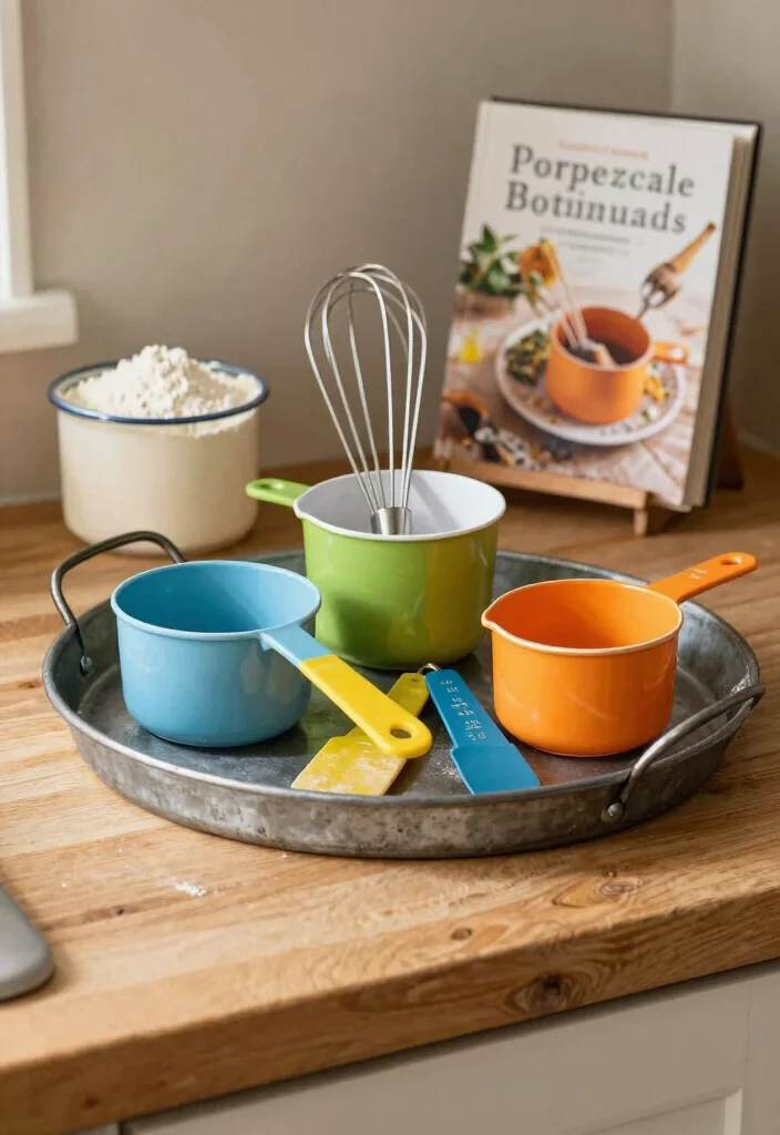 16 Kitchen Tray Decor Ideas That Elevate Countertops 4 16 Kitchen Tray Decor Ideas That Elevate Countertops - 4. Baking Essentials Corner 1