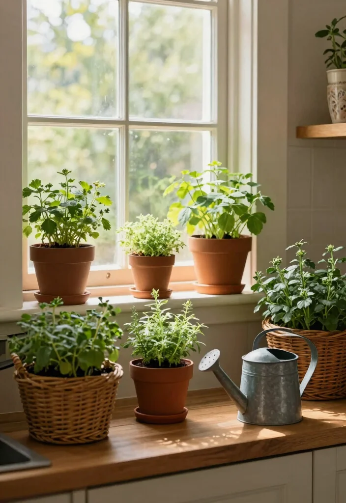 16 Kitchen Window Shelf Ideas With Practical Charm 15 16 Kitchen Window Shelf Ideas With Practical Charm - 15. Cozy Herb Nook 1