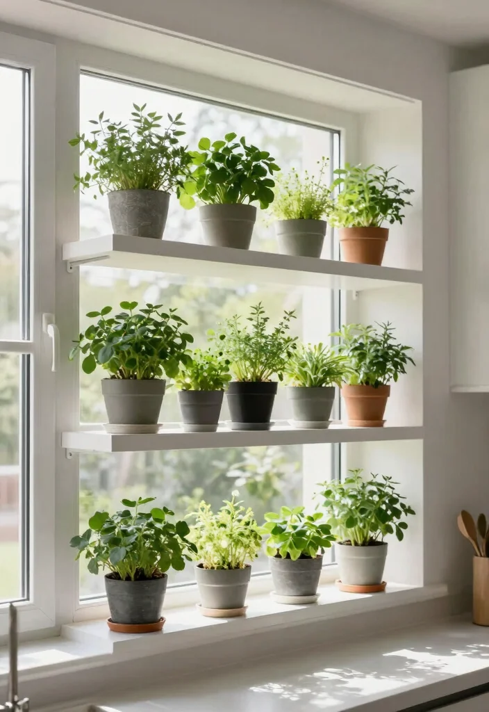 16 Kitchen Window Shelf Ideas With Practical Charm 9 16 Kitchen Window Shelf Ideas With Practical Charm - 9. Floating Shelves with Minimalist Design 1