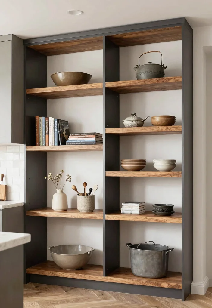 16 Kitchen With Shelves Ideas That Showcase Style 16 16 Kitchen With Shelves Ideas That Showcase Style - 16. Customized Shelving for Personal Touch 1