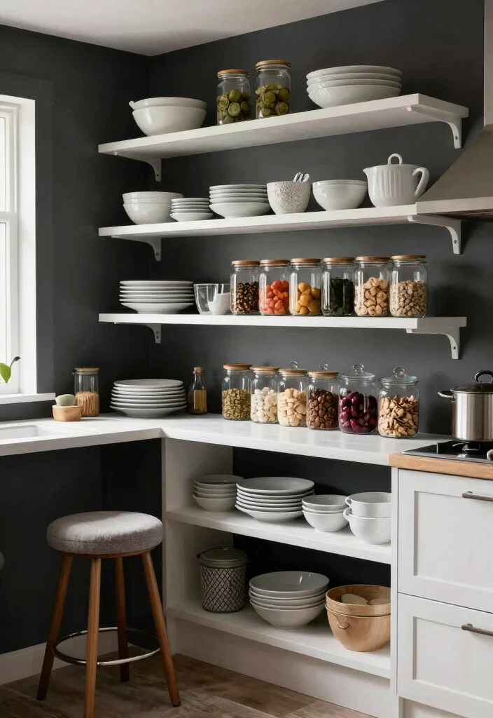 16 Kitchen With Shelves Ideas That Showcase Style 3 16 Kitchen With Shelves Ideas That Showcase Style - 3. Open Shelving for Easy Access 1