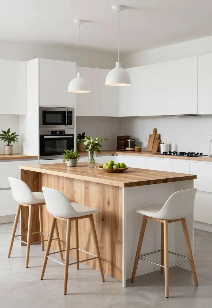 16 Microwave Ideas in Kitchen That Save Space Smartly 2 16 Microwave Ideas in Kitchen That Save Space Smartly - 2. Multi-Functional Kitchen Island 1