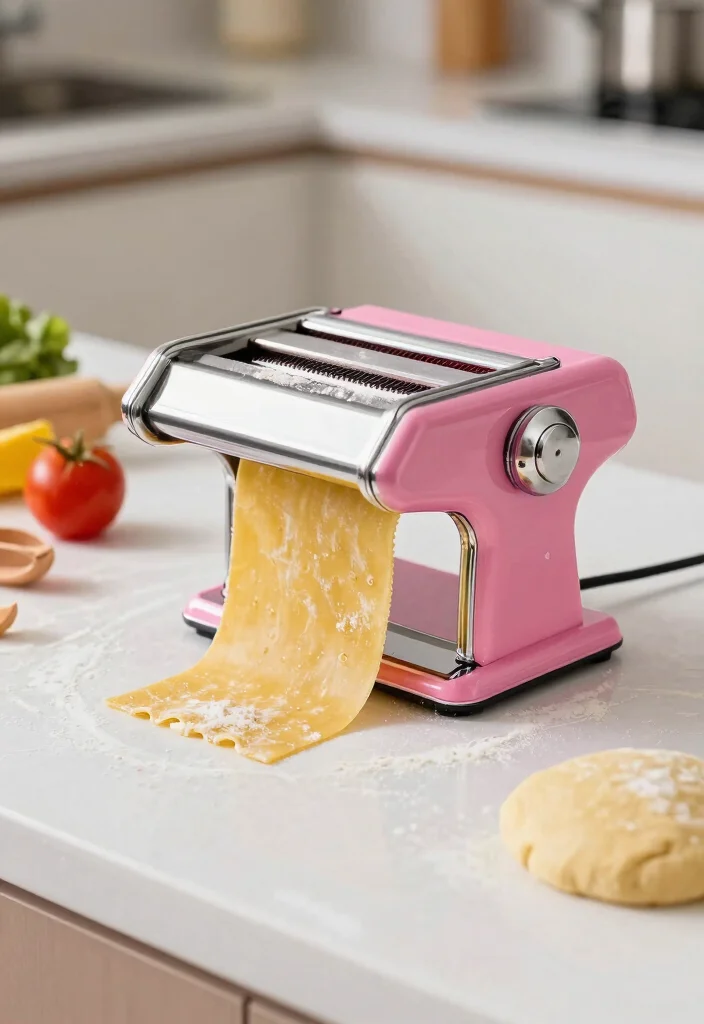 16 Pink Kitchen Appliances Ideas With Playful Pop 13 16 Pink Kitchen Appliances Ideas With Playful Pop - 13. Pink Pasta Maker 1