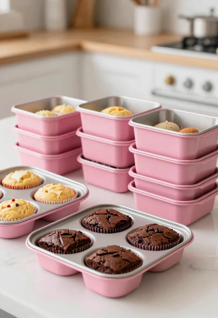 16 Pink Kitchen Appliances Ideas With Playful Pop 14 16 Pink Kitchen Appliances Ideas With Playful Pop - 14. Pink Baking Pans 1