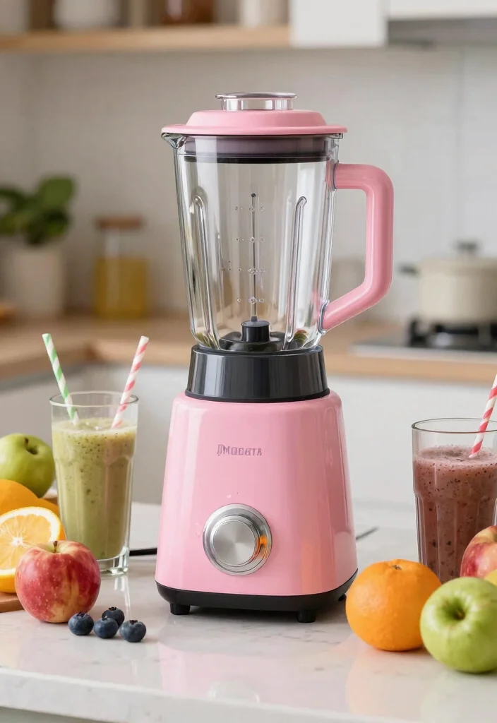 16 Pink Kitchen Appliances Ideas With Playful Pop 4 16 Pink Kitchen Appliances Ideas With Playful Pop - 4. Pink Blender 1