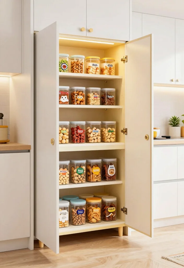 16 Pocket Door Kitchen Ideas That Save Space 12 16 Pocket Door Kitchen Ideas That Save Space - 12. Snack Station for Kids 1