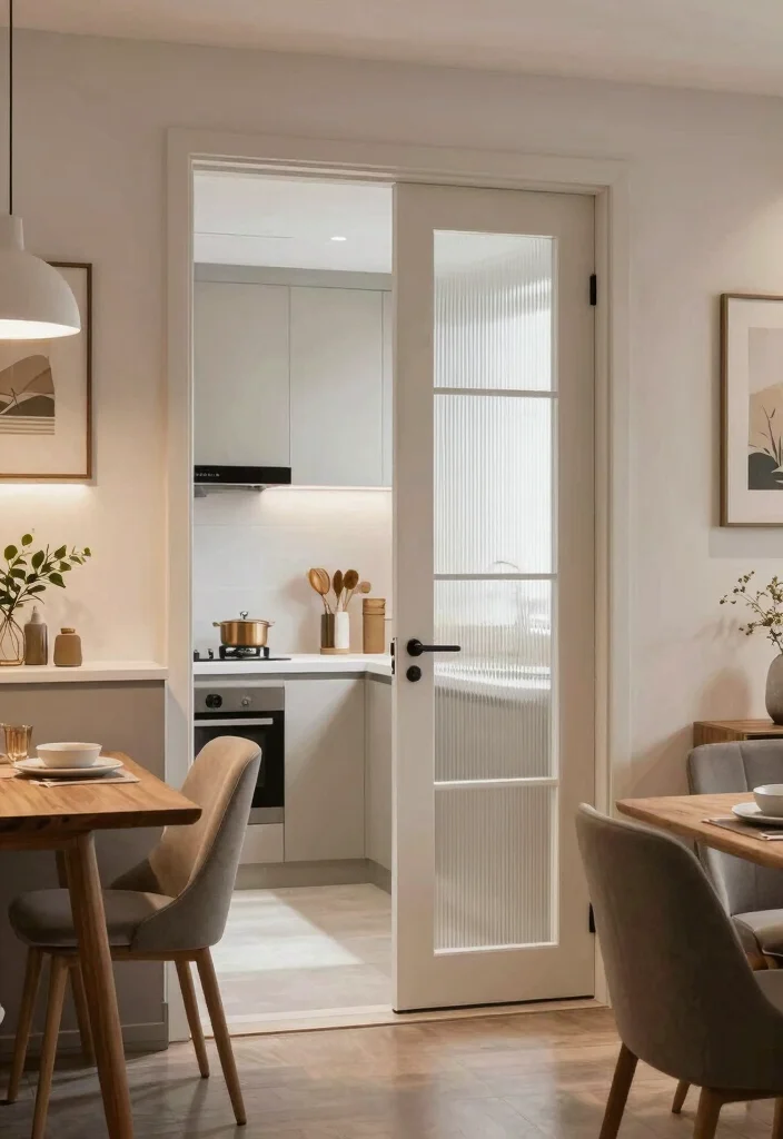 16 Pocket Door Kitchen Ideas That Save Space 3 16 Pocket Door Kitchen Ideas That Save Space - 3. Seamless Transition to Dining Area 1