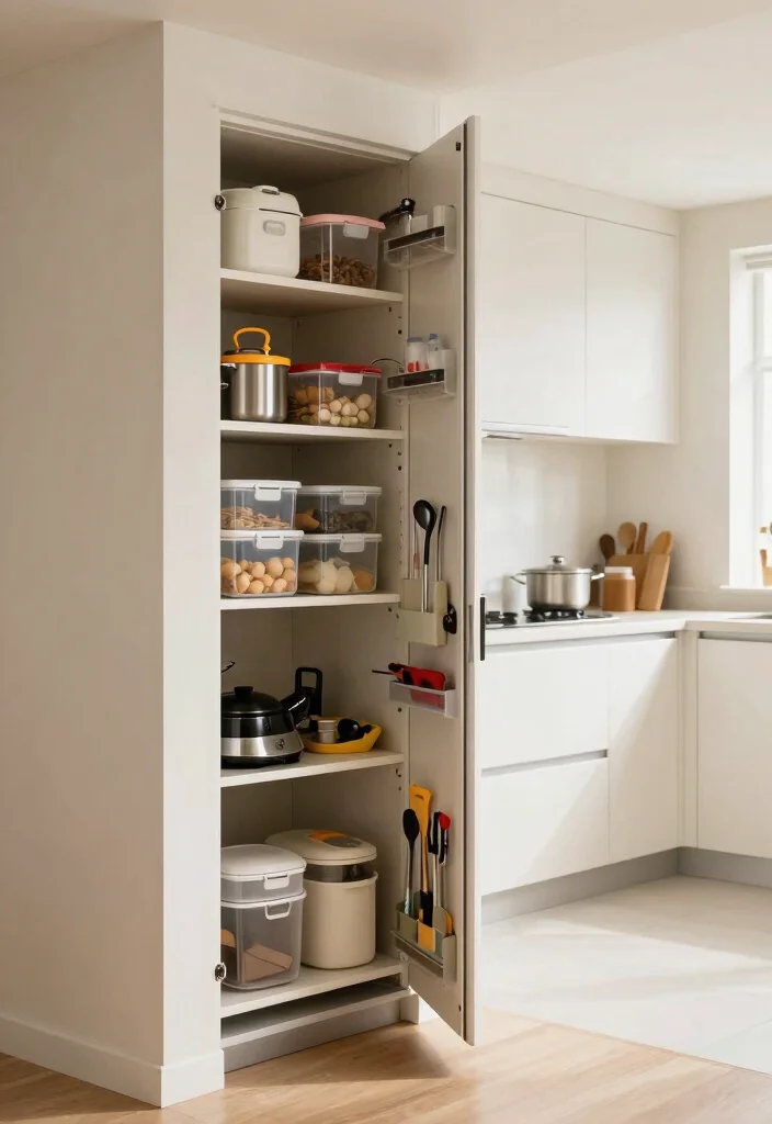 16 Pocket Door Kitchen Ideas That Save Space 6 16 Pocket Door Kitchen Ideas That Save Space - 6. Tool Storage on Demand 1