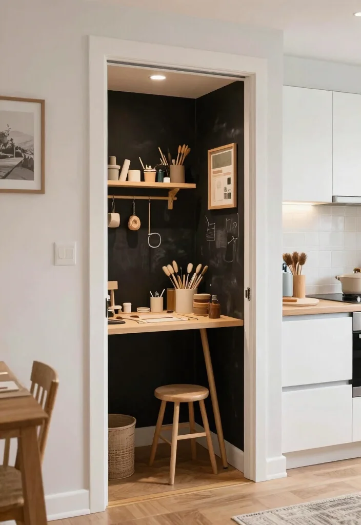 16 Pocket Door Kitchen Ideas That Save Space 9 16 Pocket Door Kitchen Ideas That Save Space - 9. Arts and Crafts Corner 1