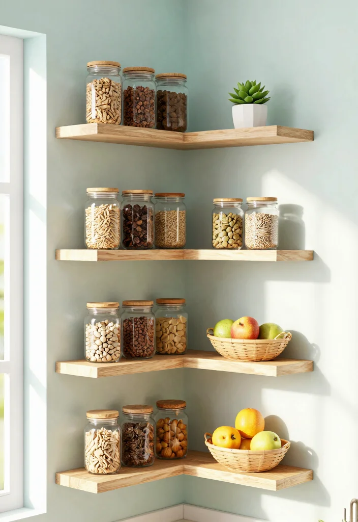 16 Small Kitchen Pantry Ideas That Feel Surprisingly Spacious 1 16 Small Kitchen Pantry Ideas That Feel Surprisingly Spacious - 1. Floating Shelves for an Open Feel 1