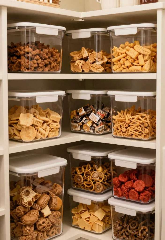16 Small Kitchen Pantry Ideas That Feel Surprisingly Spacious 12 16 Small Kitchen Pantry Ideas That Feel Surprisingly Spacious - 12. Slide-Out Bins for Snacks 1