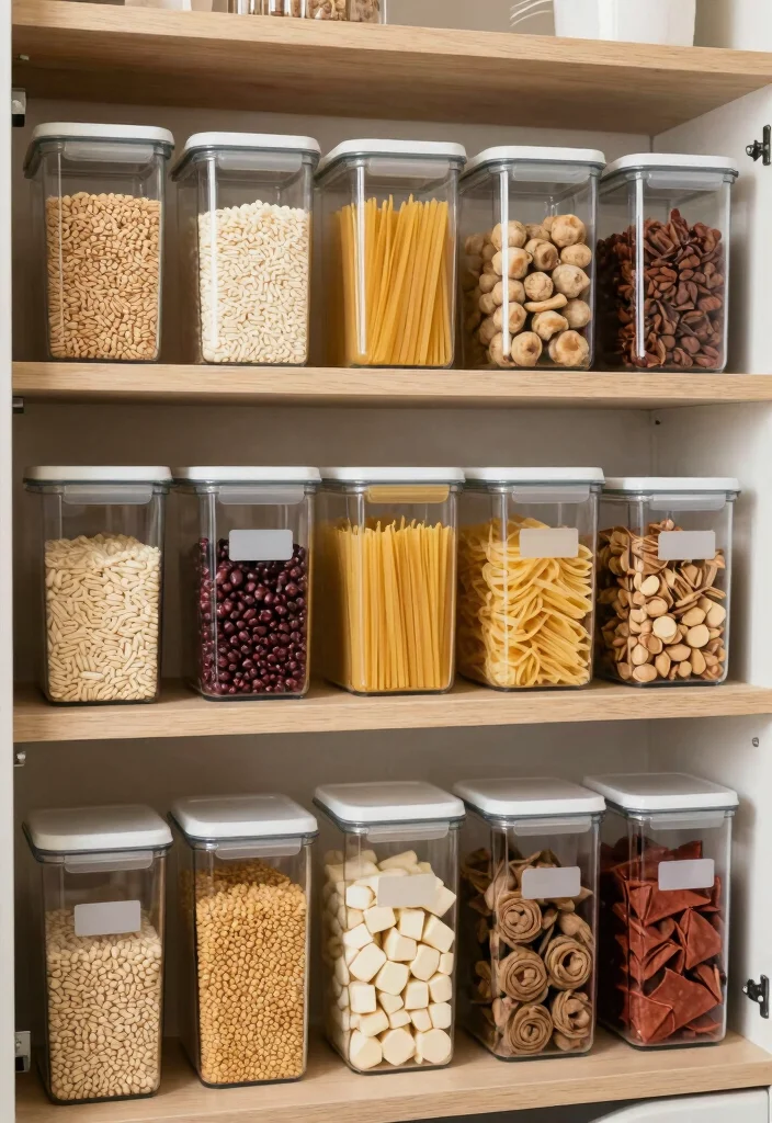 16 Small Kitchen Pantry Ideas That Feel Surprisingly Spacious 4 16 Small Kitchen Pantry Ideas That Feel Surprisingly Spacious - 4. Use Clear Containers for Quick Visibility 1