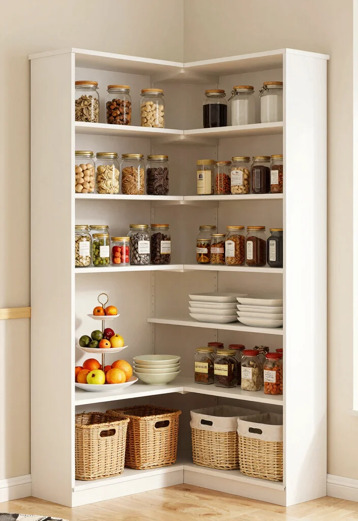 16 Small Kitchen Pantry Ideas That Feel Surprisingly Spacious 5 16 Small Kitchen Pantry Ideas That Feel Surprisingly Spacious - 5. Utilize Corner Shelving 1