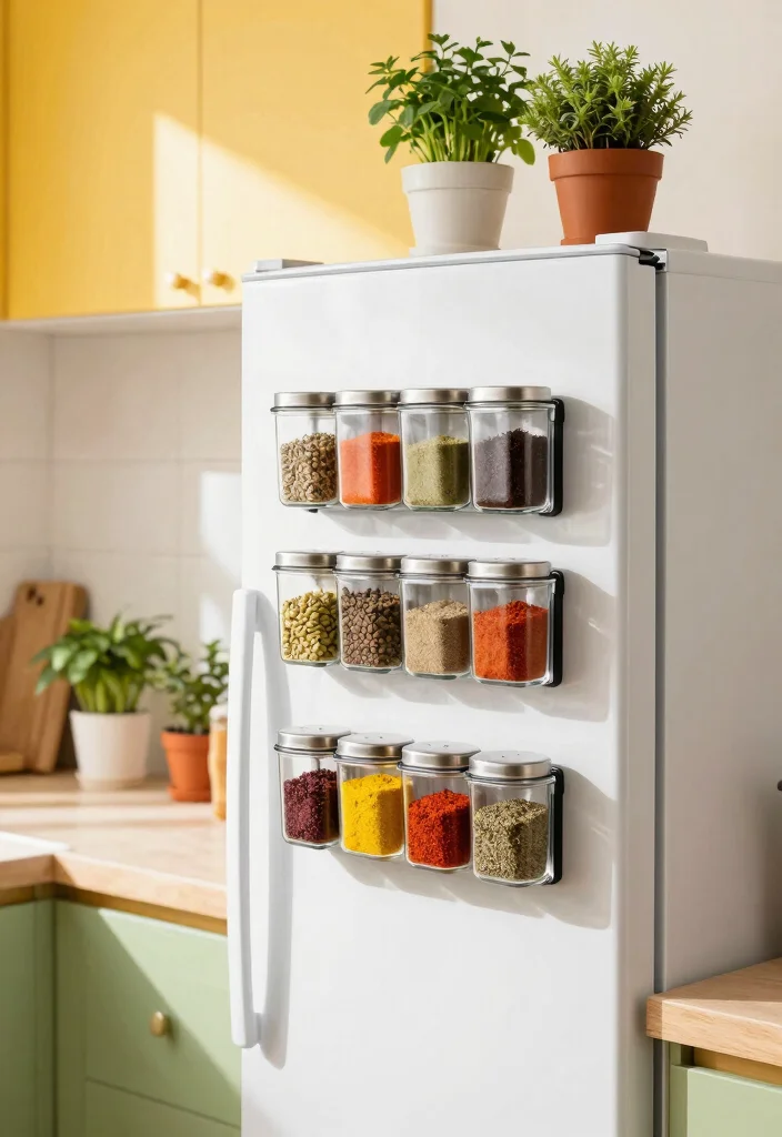 16 Small Kitchen Pantry Ideas That Feel Surprisingly Spacious 6 16 Small Kitchen Pantry Ideas That Feel Surprisingly Spacious - 6. Magnetic Spice Racks 1
