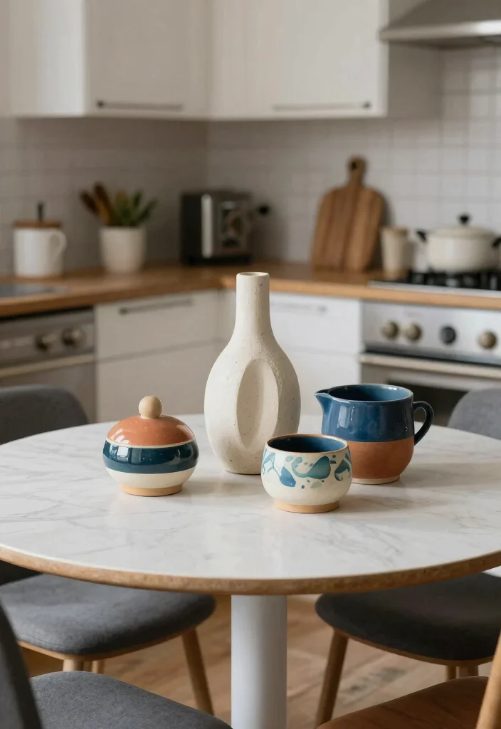 16 Small Round Kitchen Table Ideas With Intimate Style 12 16 Small Round Kitchen Table Ideas With Intimate Style - 12. Artistic Touch 1