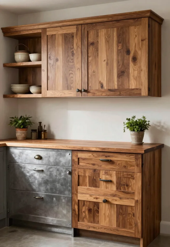 16 Steel Kitchen Cabinets Ideas With Industrial Edge 1 16 Steel Kitchen Cabinets Ideas With Industrial Edge - 1. Two-Tone Steel Cabinets 1