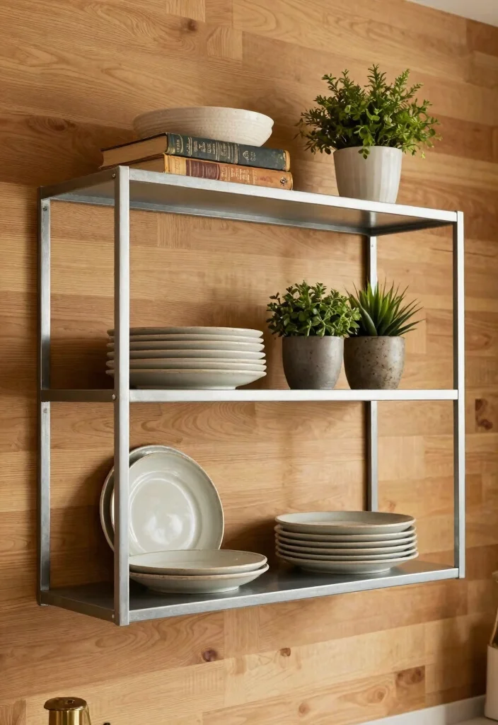 16 Steel Kitchen Cabinets Ideas With Industrial Edge 2 16 Steel Kitchen Cabinets Ideas With Industrial Edge - 2. Open Steel Shelving 1