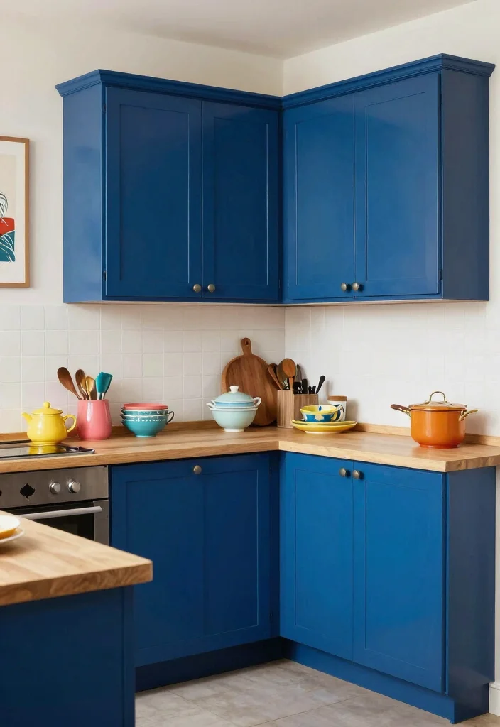 16 Steel Kitchen Cabinets Ideas With Industrial Edge 7 16 Steel Kitchen Cabinets Ideas With Industrial Edge - 7. Steel Cabinets with a Pop of Color 1