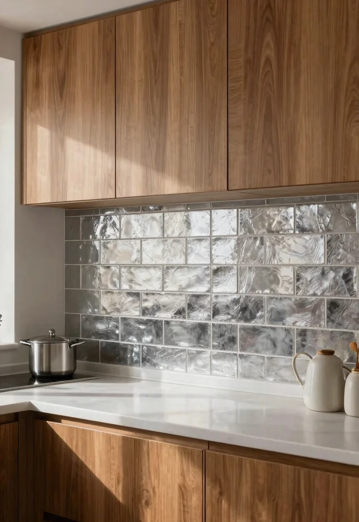 16 Tile Stickers Kitchen Ideas With Budget Friendly Refresh 13 16 Tile Stickers Kitchen Ideas With Budget Friendly Refresh - 13. Elegant Metallics 1