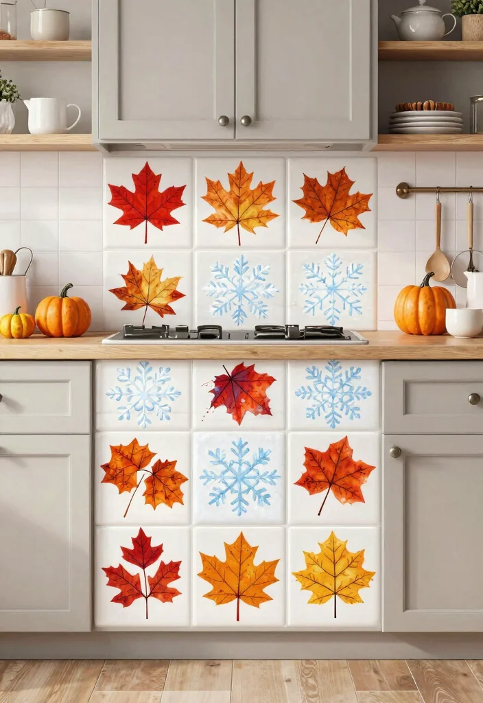16 Tile Stickers Kitchen Ideas With Budget Friendly Refresh 14 16 Tile Stickers Kitchen Ideas With Budget Friendly Refresh - 14. Seasonal Themes 1